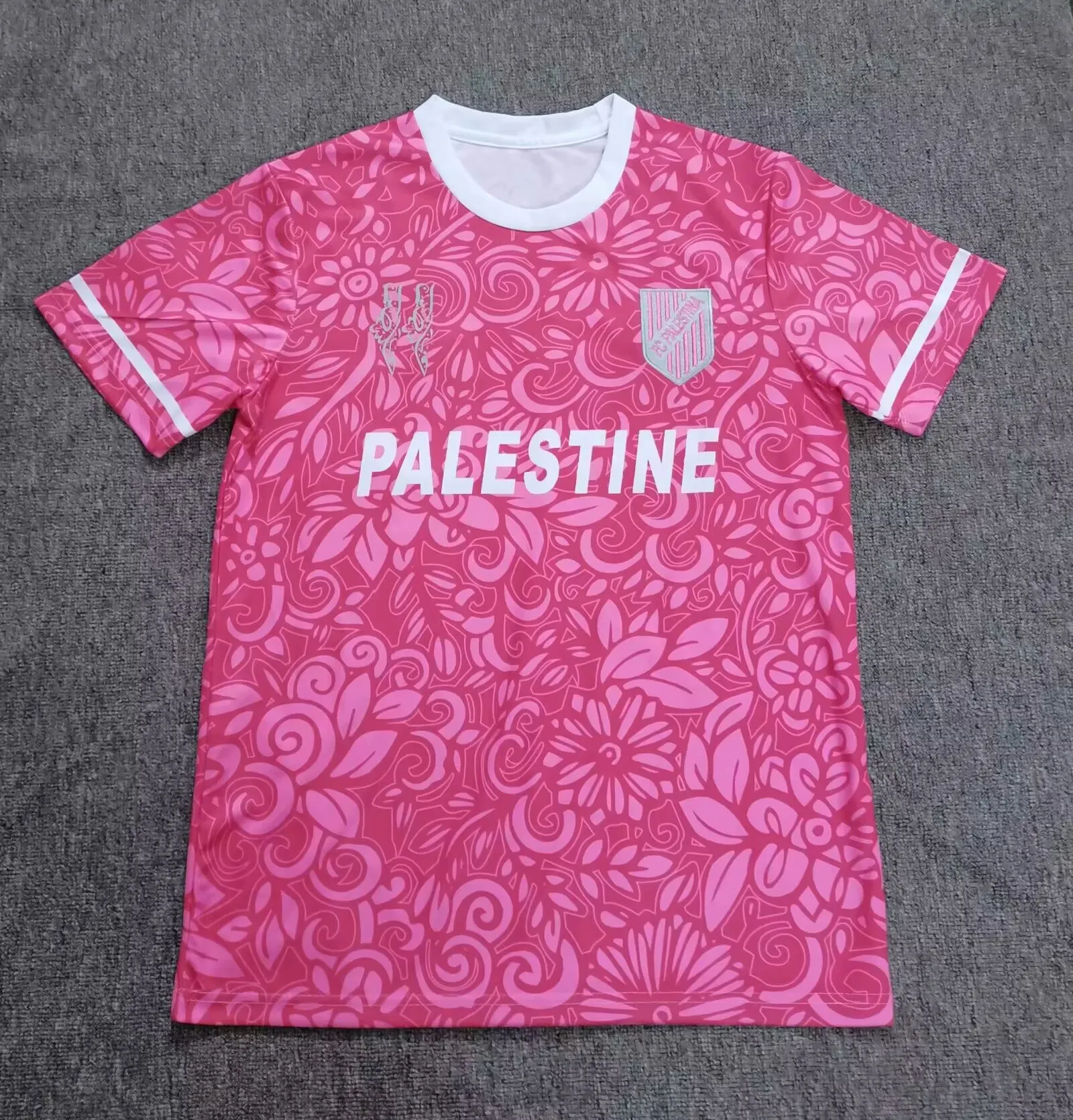 2025/2026 Palestino camouflage Divisa Rosa Maglia da calcio Qualità thai 1:1 - immagine 2