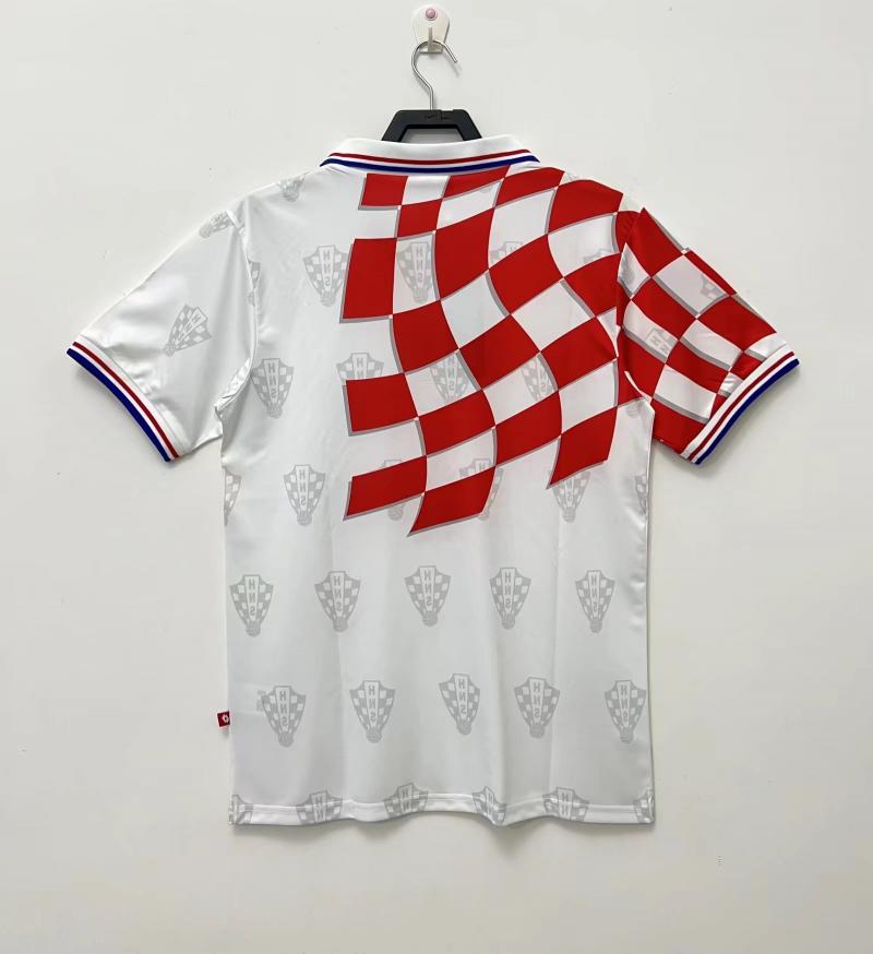 1998 Rétro Croatie Équipe nationale Domicile Maillot de football Qualité thaï 1:1 – Image 3