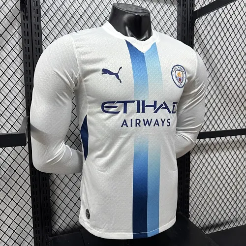 2026/2027 Длинный рукав Игровая версия Manchester City Третья Гостевая Футбольная футболка Тайское качество 1:1 — изображение 3