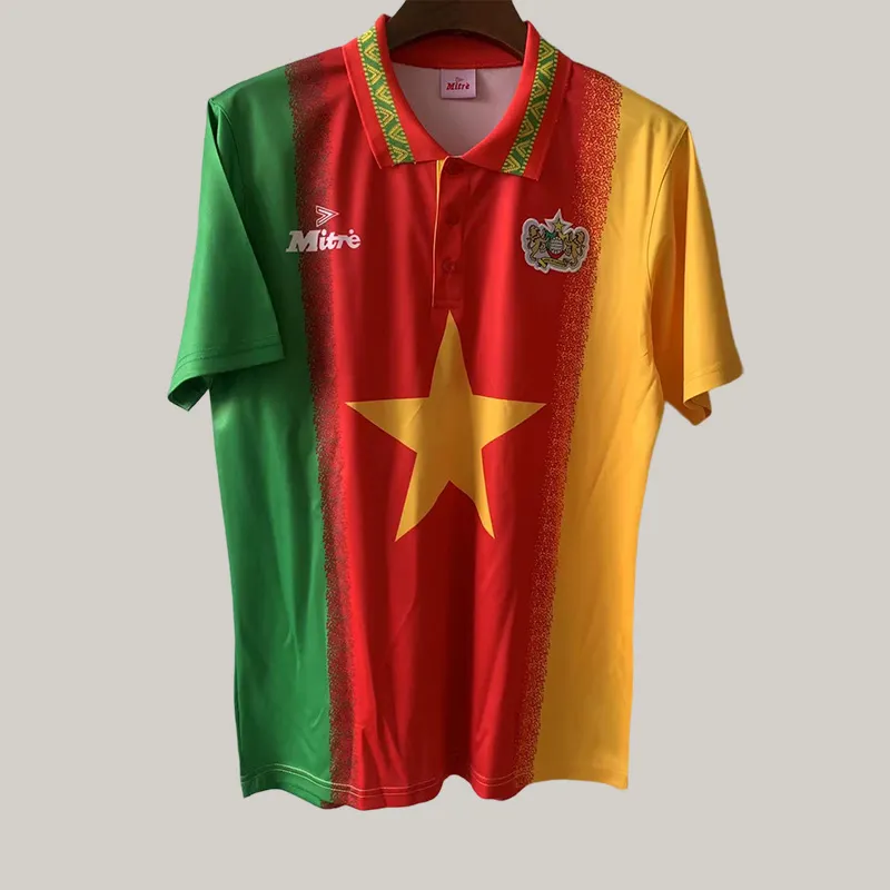1994 Retro Kamerun Domowa Koszulka piłkarska Jakość tajska 1:1