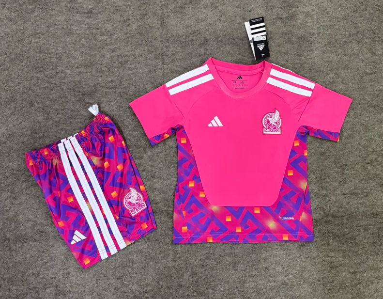 2026-2027 México Goleiro Camisa de futebol Qualidade tailandesa 1:1 Tamanho infantil