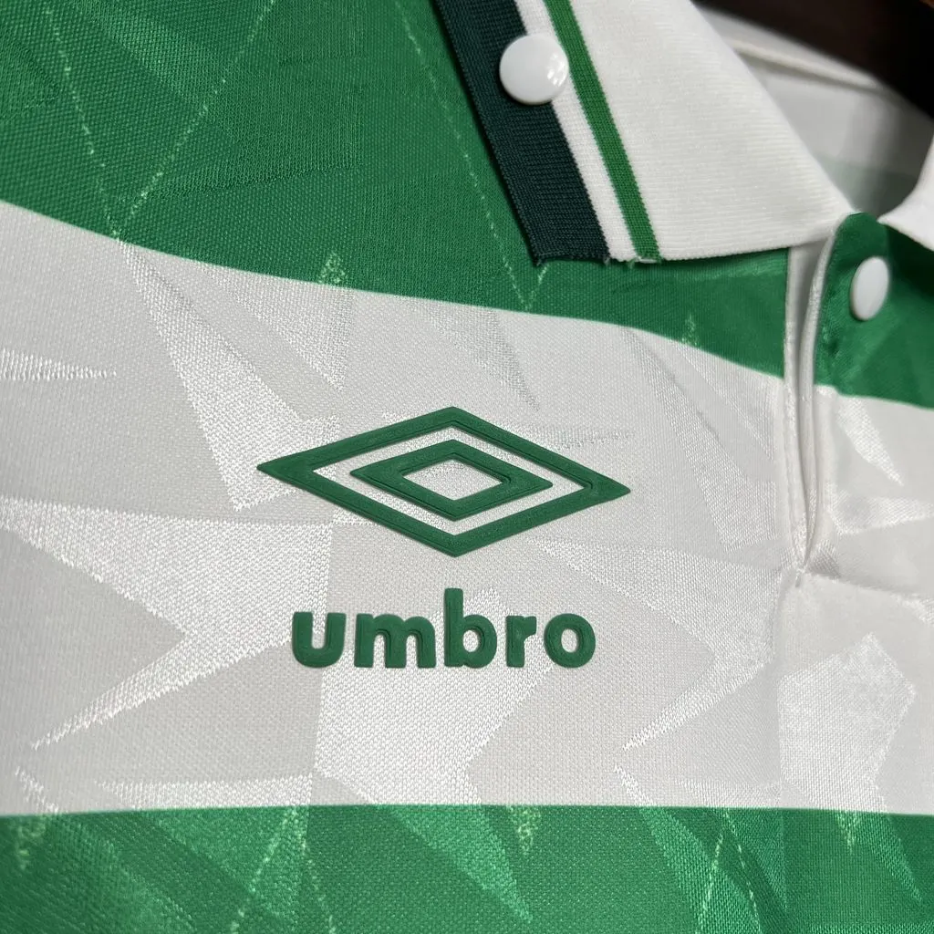1989/1991 Ретро Celtic Домашняя Футбольная футболка Тайское качество 1:1 — изображение 8
