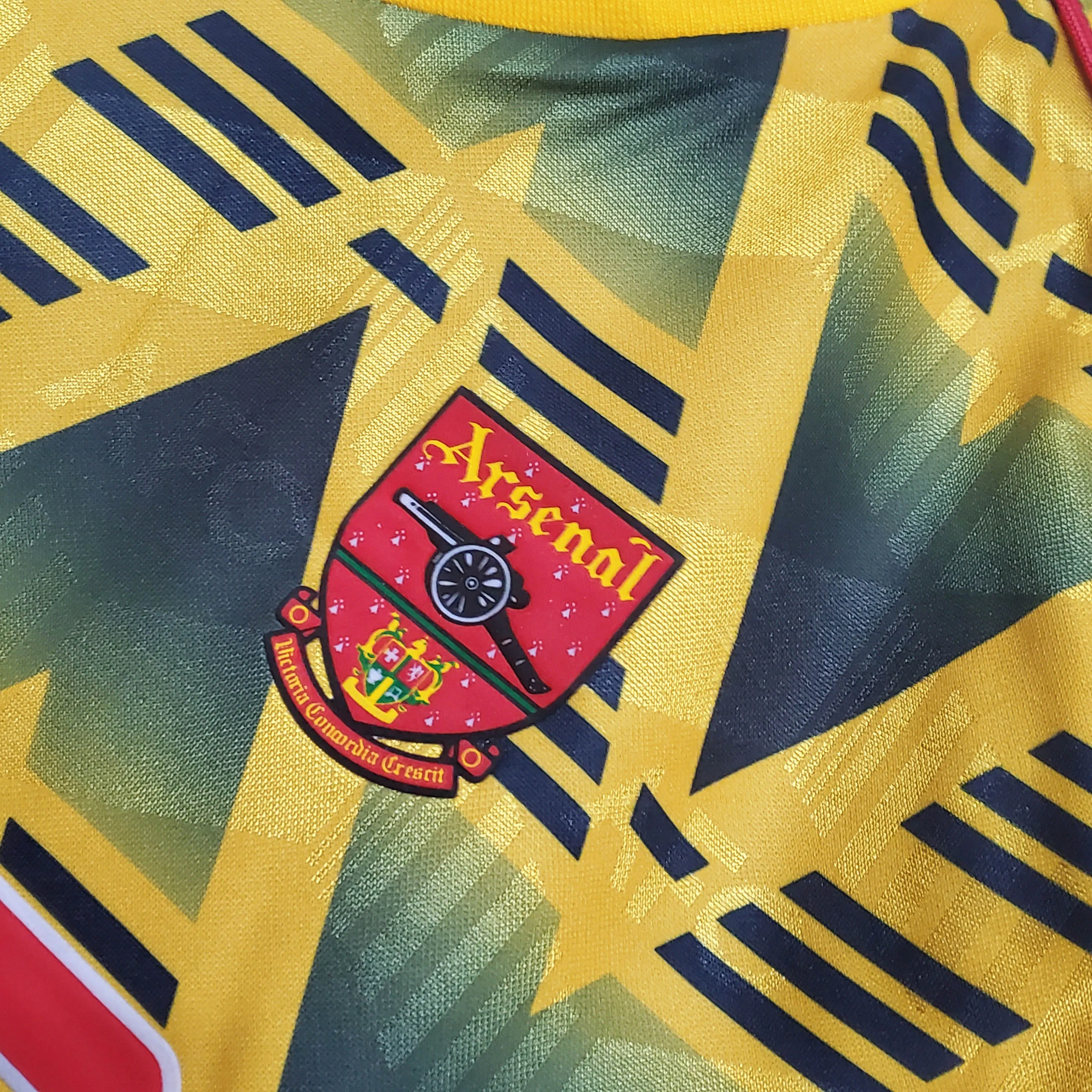 1991/1993 Ретро Arsenal Гостевая Футбольная футболка Тайское качество 1:1 — изображение 5