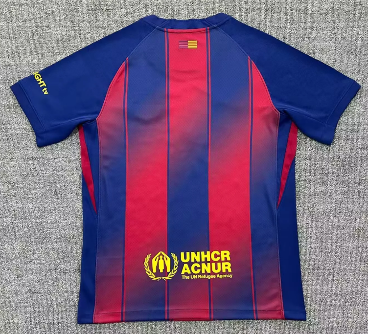 2025/2026 Barcelona Thuis OK (Ad-Supported Versie) Voetbalshirt 1:1 Thaise kwaliteit - Afbeelding 3