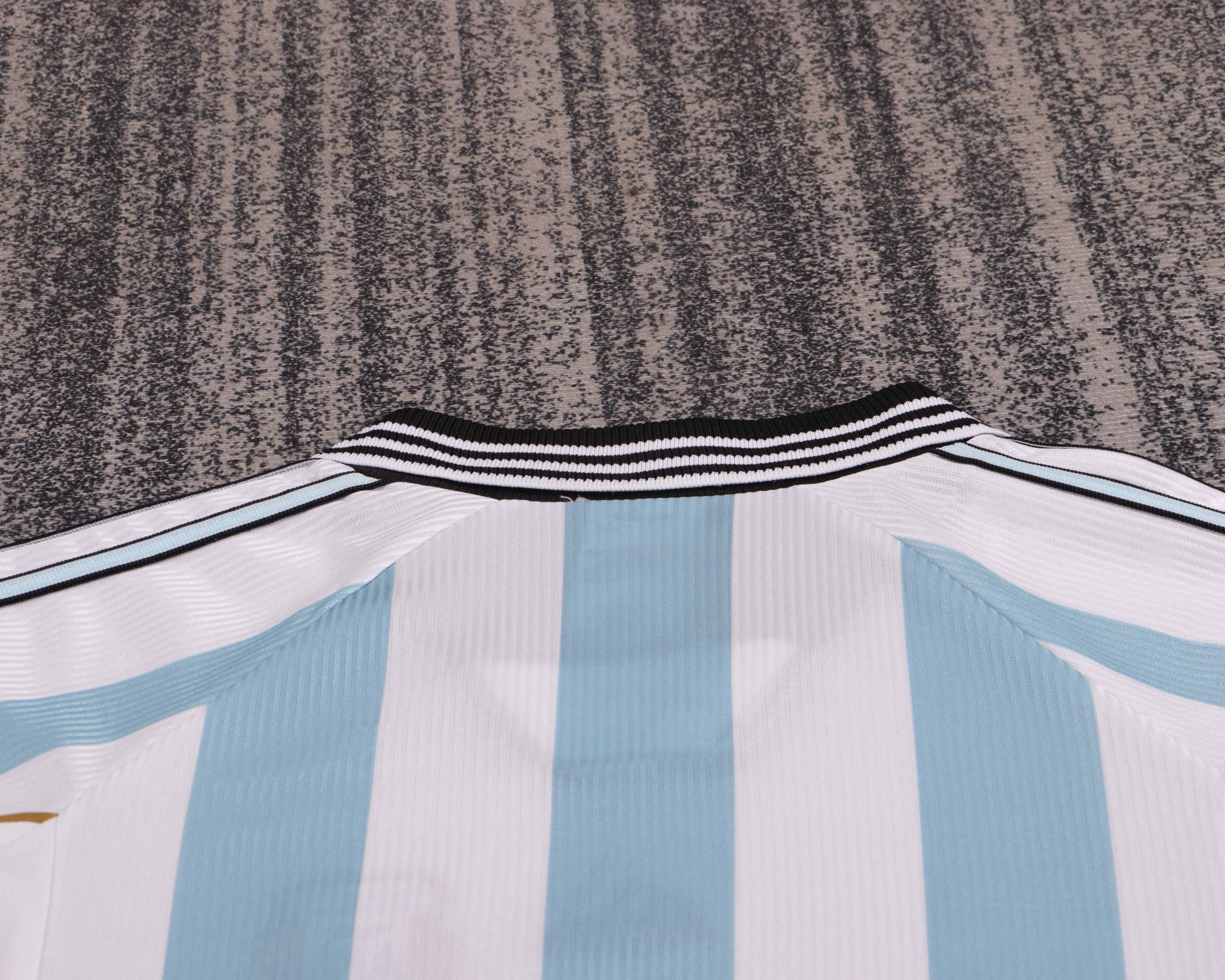 1998 Rétro Argentine Équipe nationale Domicile Maillot Qualité thaï 1:1 Taille enfant – Image 4