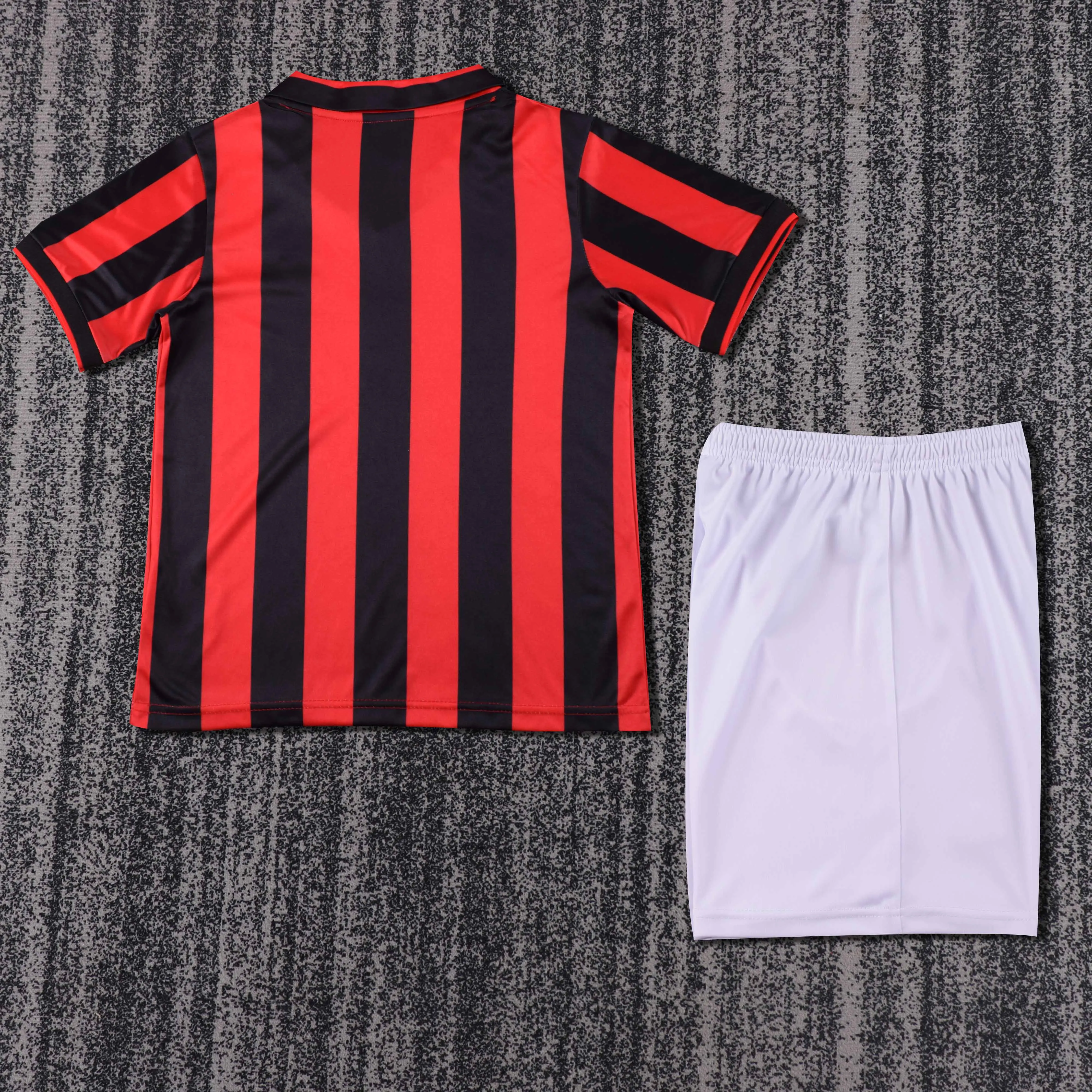 1990-1991 Retro AC Milan Casa Maglia da calcio Qualità thai 1:1 Taglia bambino - immagine 2