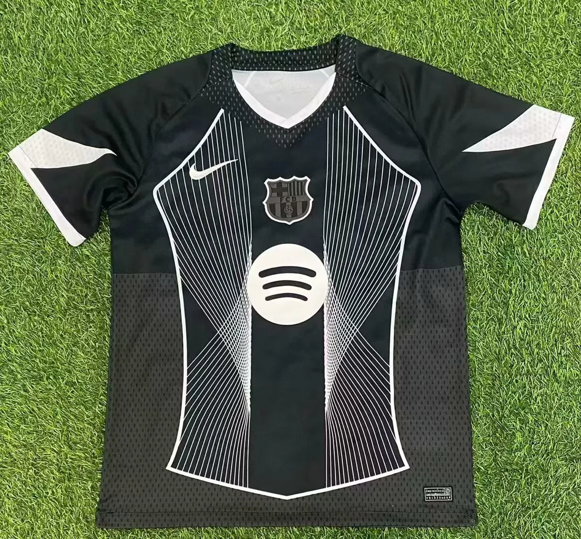 2025/2026 Barcelona Sonderedition Schwarz Fußballtrikot 1:1 Thai-Qualität