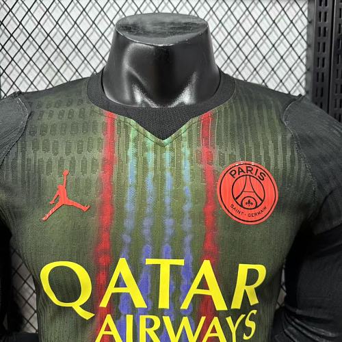 2026/2027 Длинный рукав Игровая версия Paris Saint-Germain Третья Гостевая Футбольная футболка Тайское качество 1:1 — изображение 4