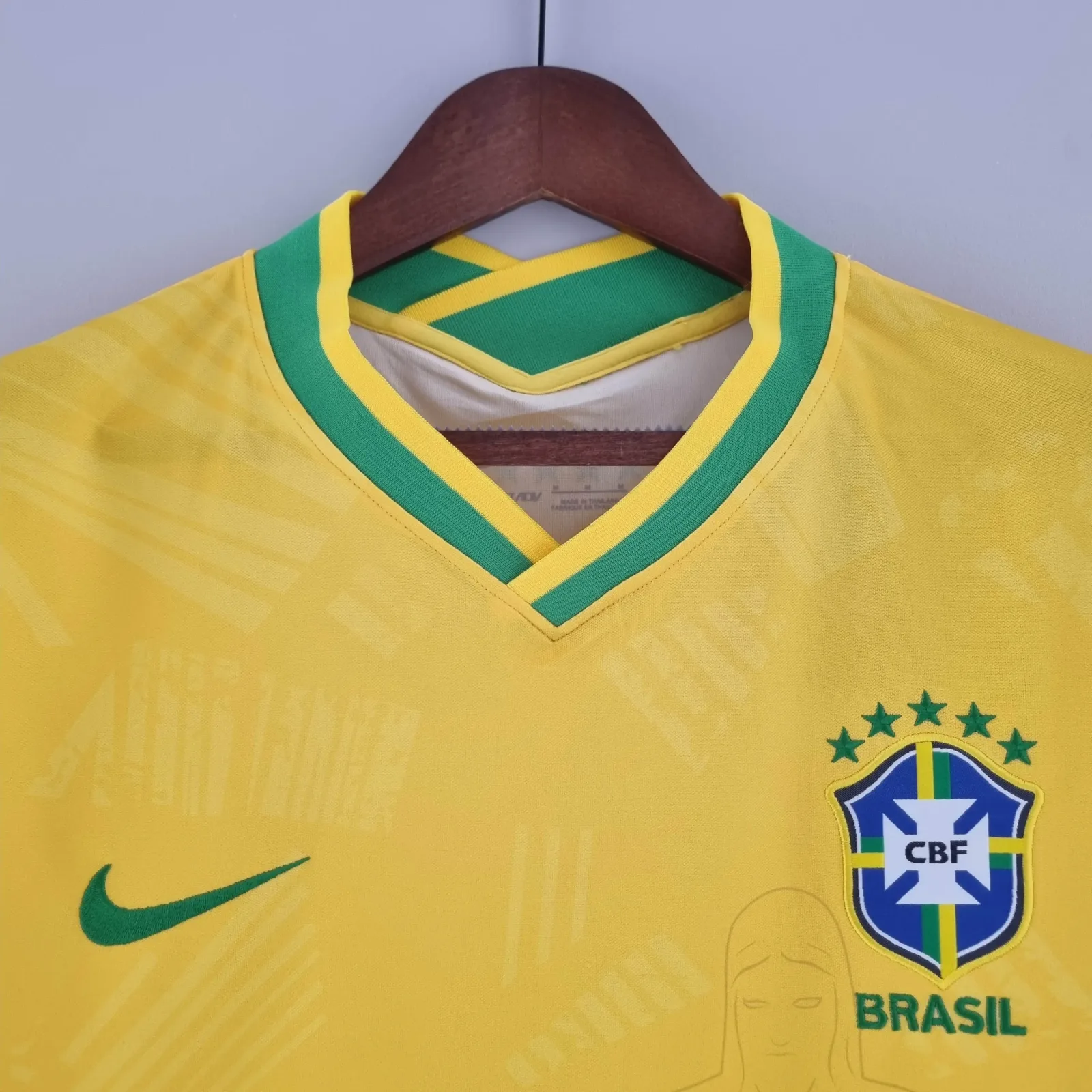 2022 Brazil Classic Soccer Jersey Yellow - Image 4