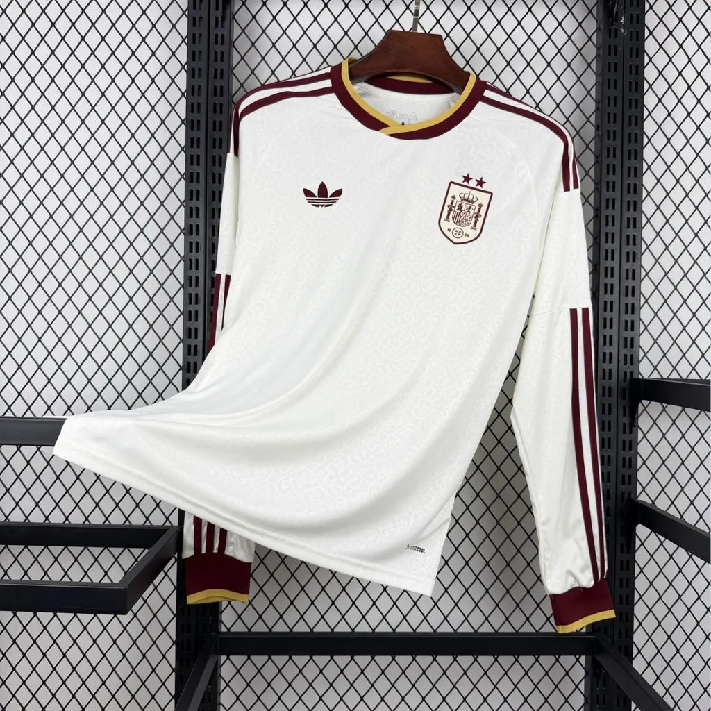 2026 Langarm Spanien Auswärts Fußballtrikot 1:1 Thai-Qualität