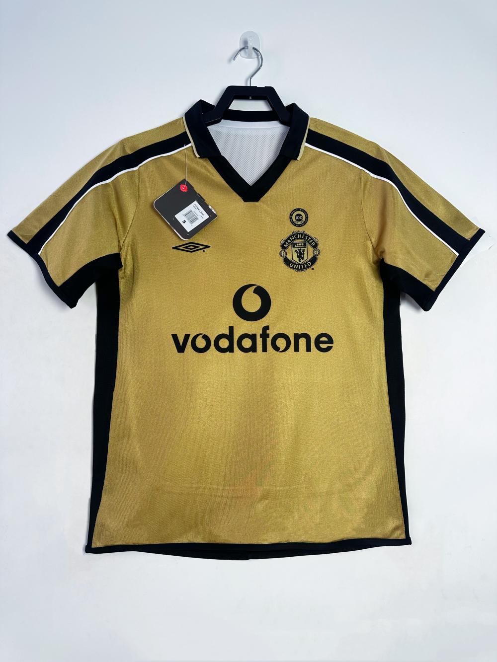 2001-2002 Rétro Manchester United Double-sided Centennial Édition Maillot de football Qualité thaï 1:1 – Image 3
