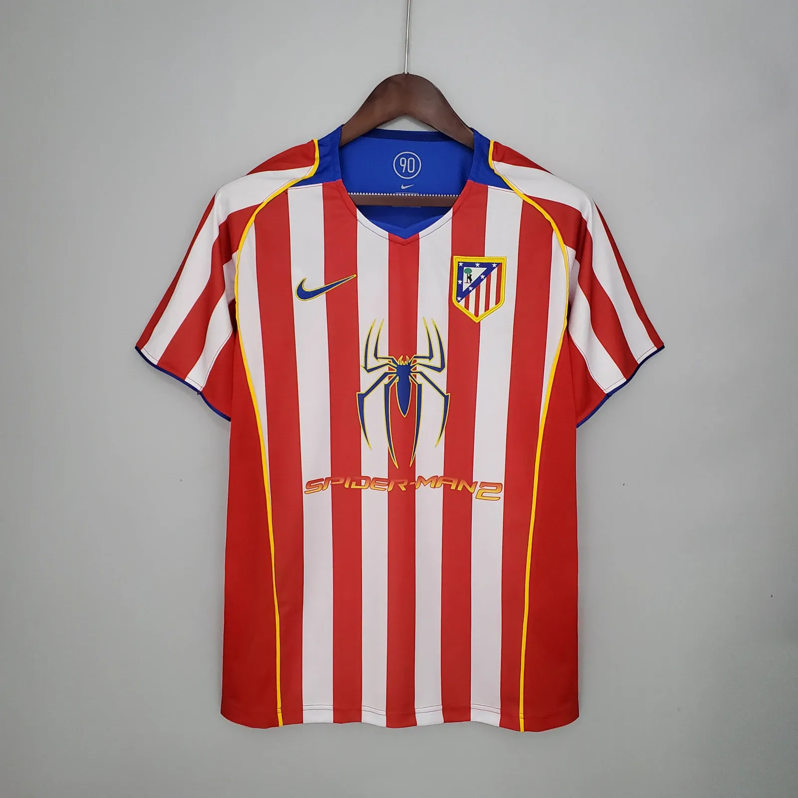 2004/2005 Rétro Atletico Madrid Domicile Maillot de football Qualité thaï 1:1