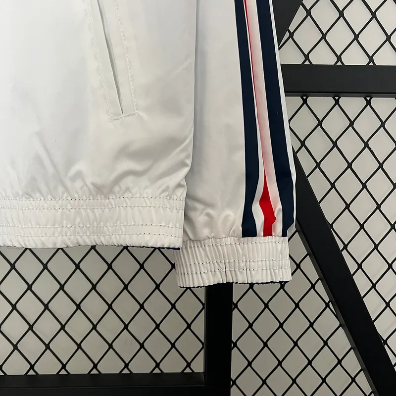 2024 France (White-Blue) Reversible Windbreaker Soccer Jersey 1:1 Thai Quality - Image 7