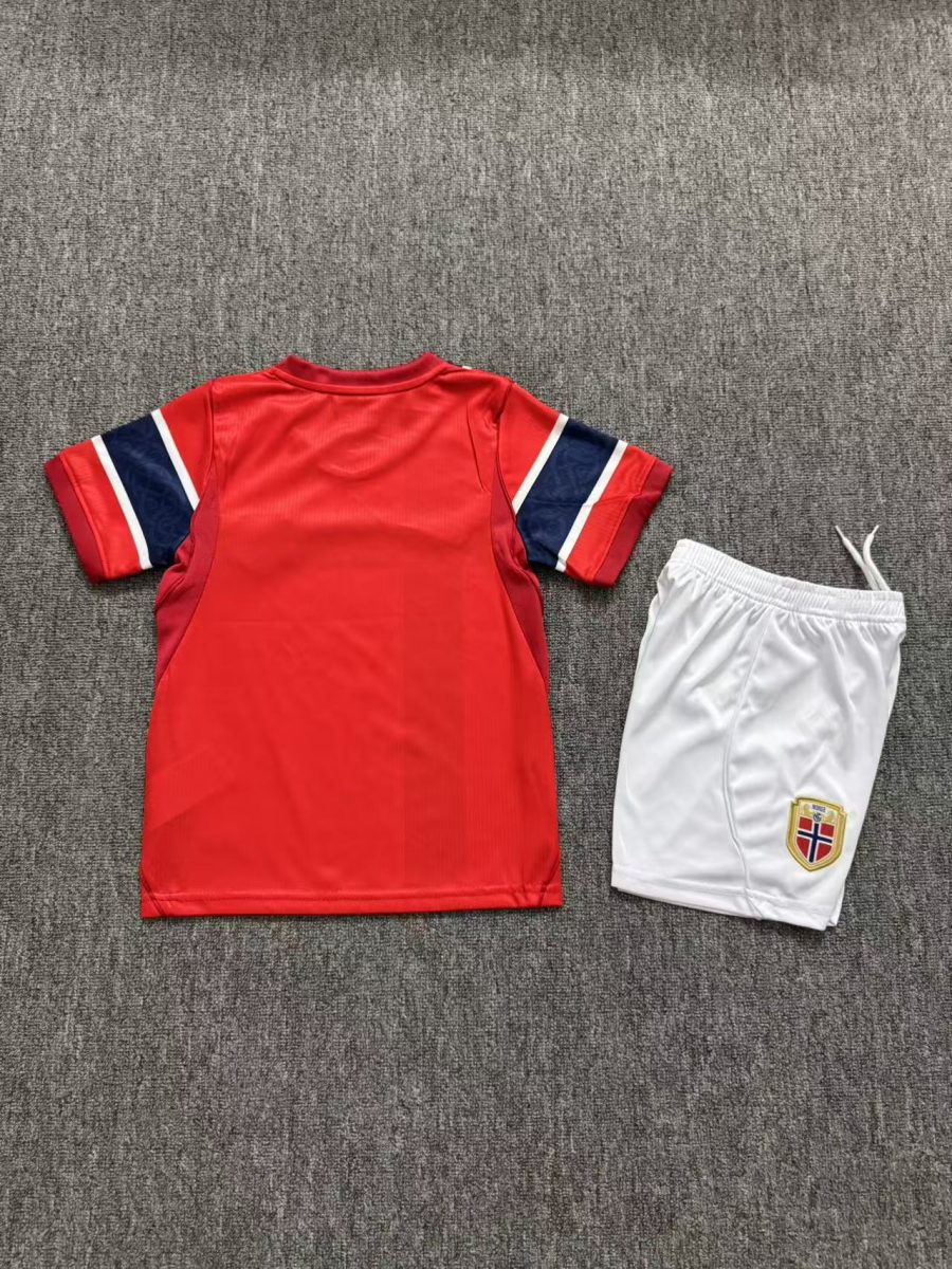 2026 Norvegia Casa Maglia da calcio Qualità thai 1:1 Taglia bambino - immagine 3