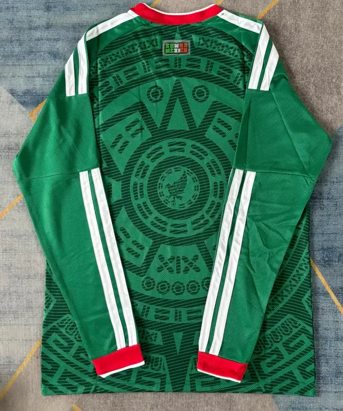 2026-2027 Mangas largas México Local Camiseta de fútbol Calidad tailandesa 1:1 - Imagen 2