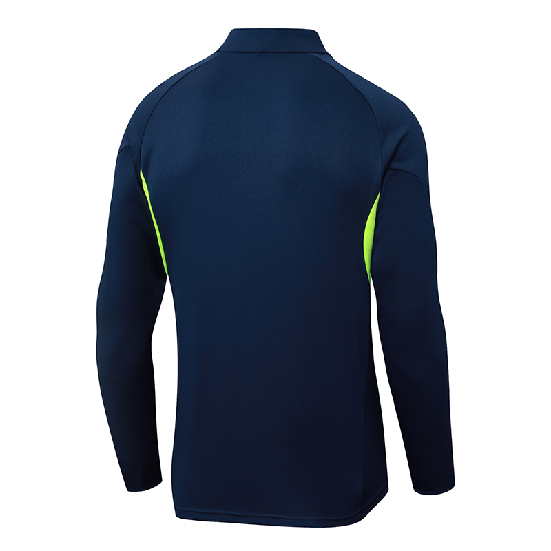 2025-2026 Real Madrid Royal Blau Halbreißverschluss-Trainingsanzug Fußballtrikot 1:1 Thai-Qualität Set – Bild 4