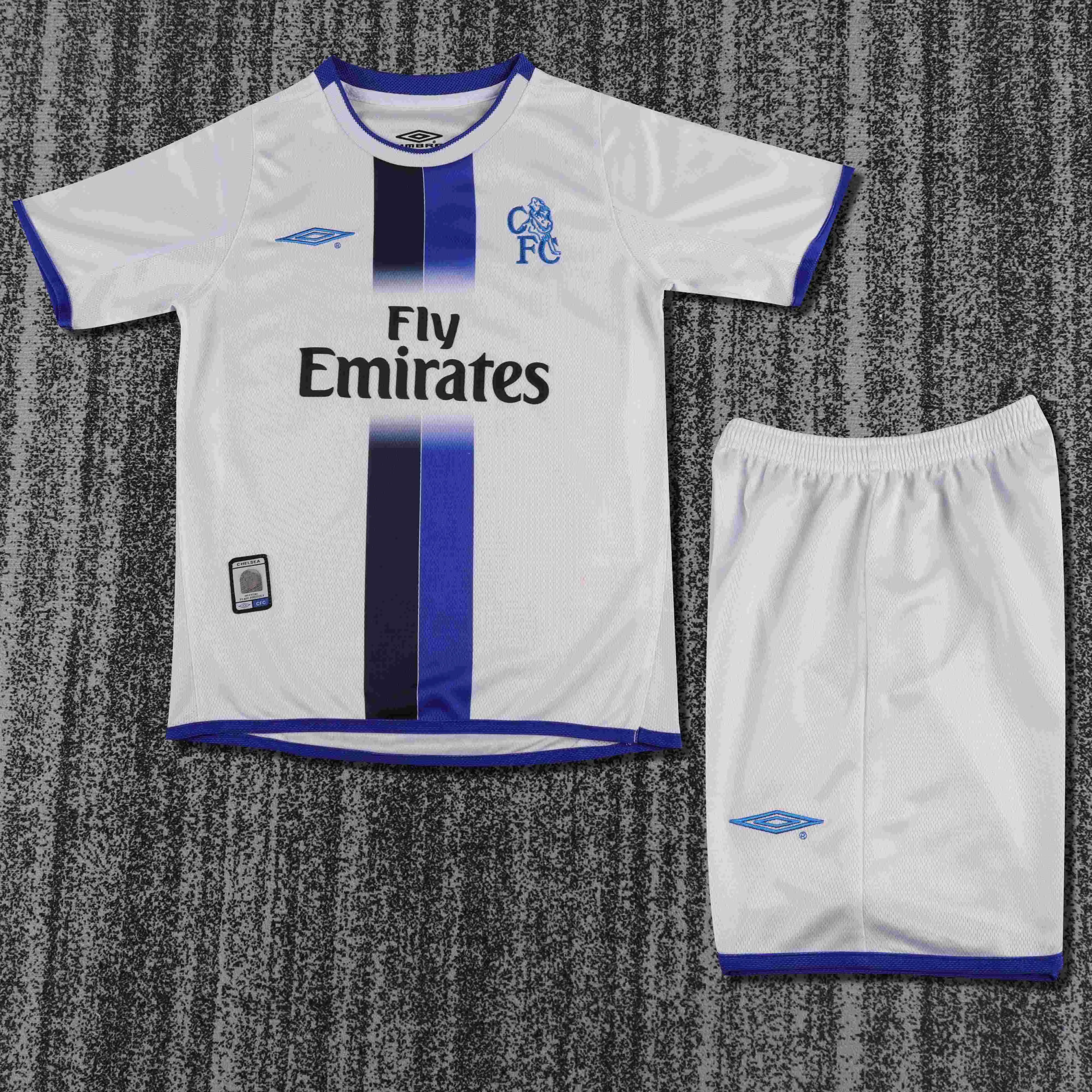2003-2005 Retro Chelsea Trasferta Maglia da calcio Qualità thai 1:1 Taglia bambino