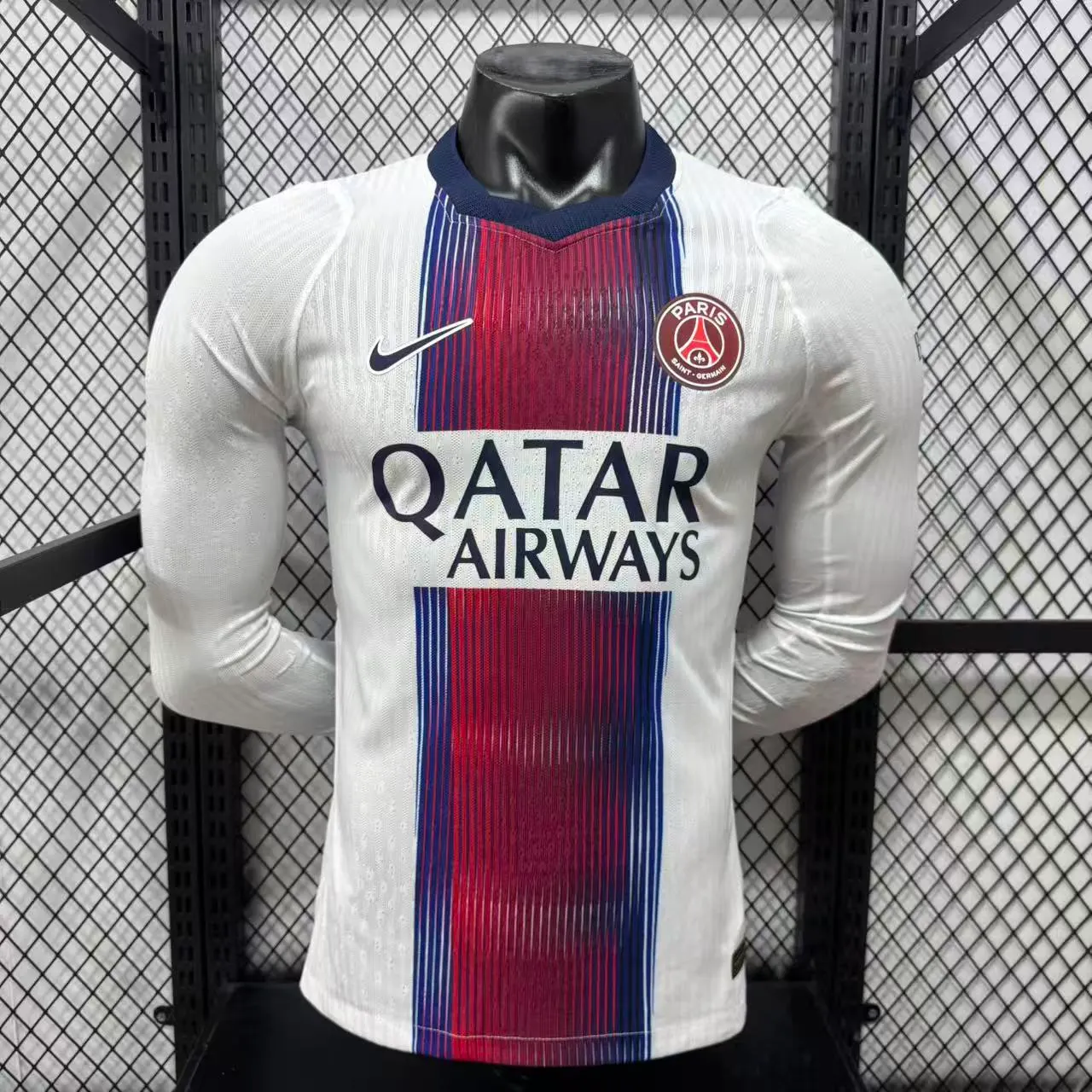 2026-2027 Langarm Spielerversion Paris Saint-Germain Auswärts Fußballtrikot 1:1 Thai-Qualität