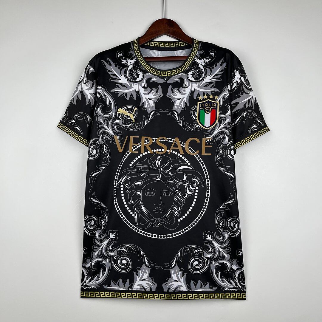 2024-2025 Italia Edizione speciale Nero Calcio Maglia