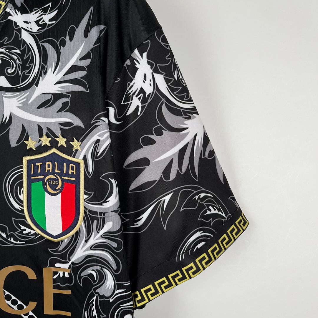 2024-2025 Italia Edizione speciale Nero Calcio Maglia - immagine 4