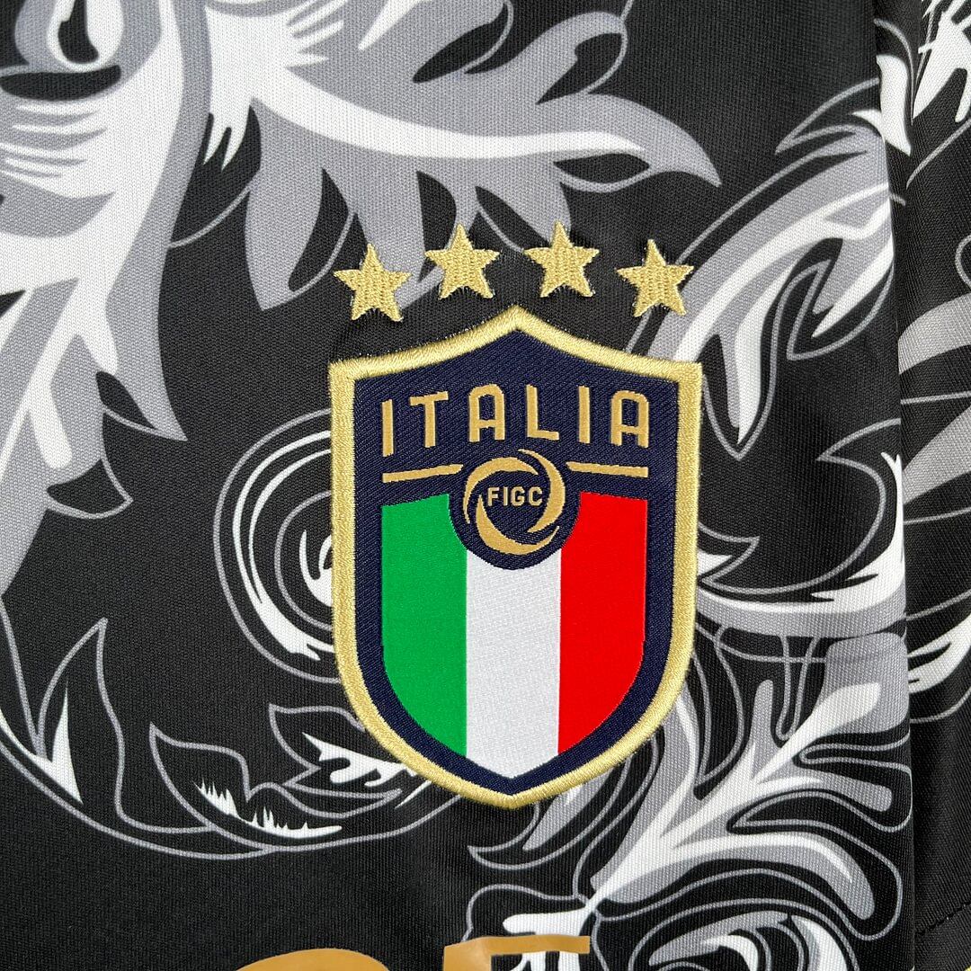 2024-2025 Italia Edizione speciale Nero Calcio Maglia - immagine 5