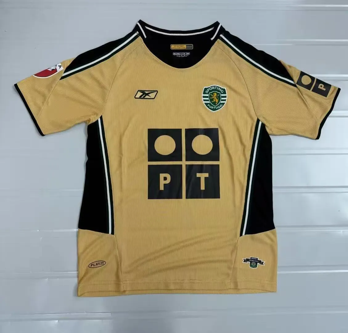 2003-2004 Retro Sporting Lisbon Auswärts Fußballtrikot 1:1 Thai-Qualität