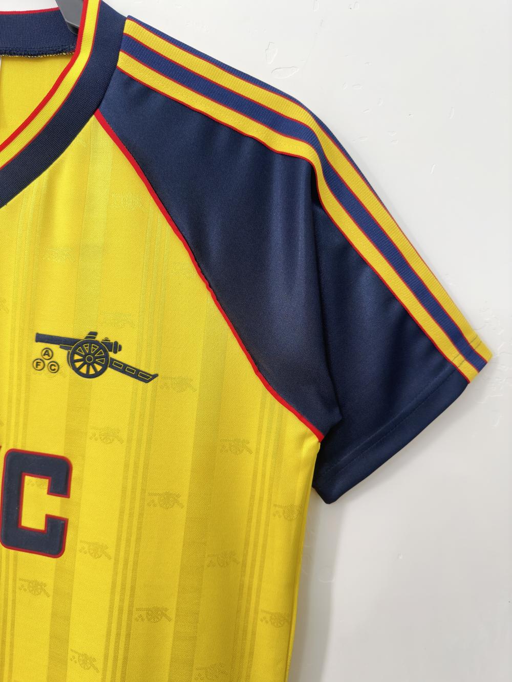 1988/1990 Retrô Arsenal Fora Camisa de futebol Qualidade tailandesa 1:1 - Image 5