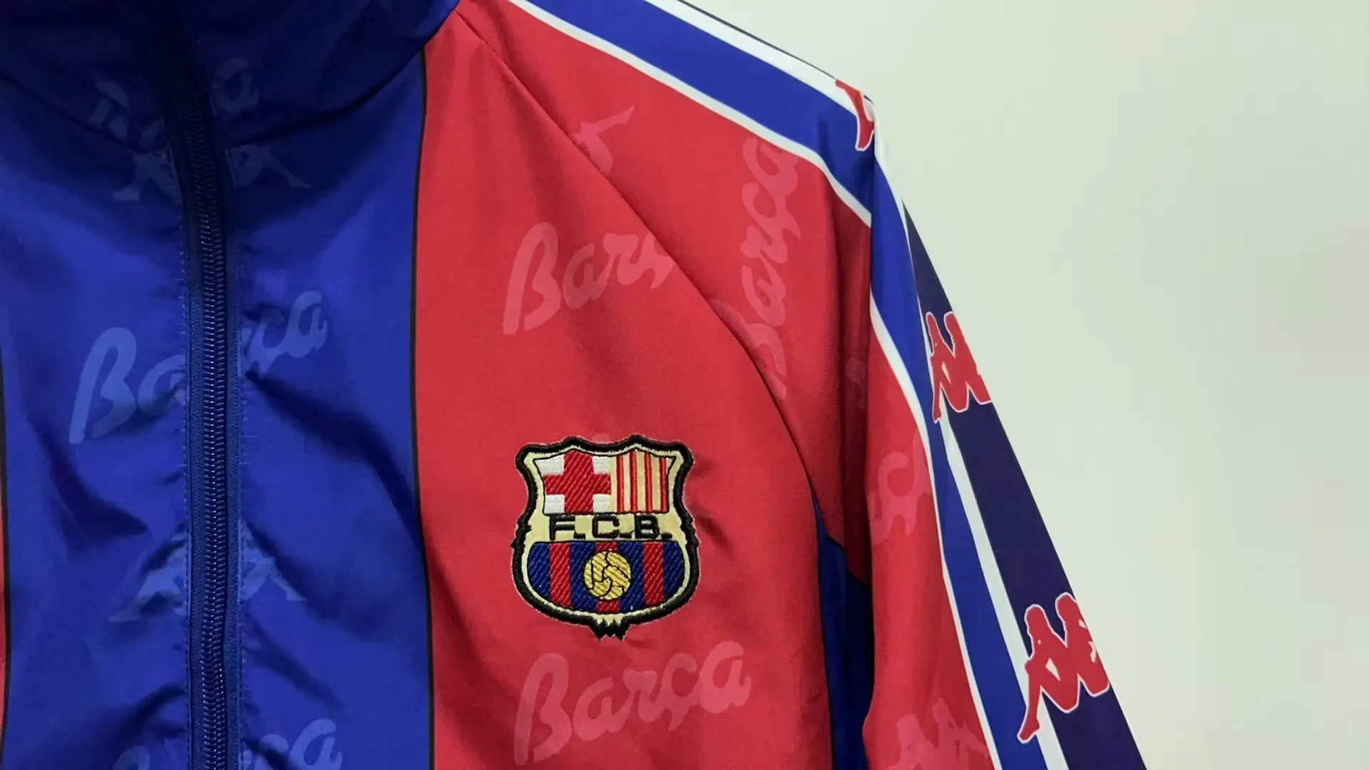 1996/1997 Retro Barcelona Reversible Chaqueta cortavientos Camiseta de fútbol Calidad tailandesa 1:1 - Imagen 5