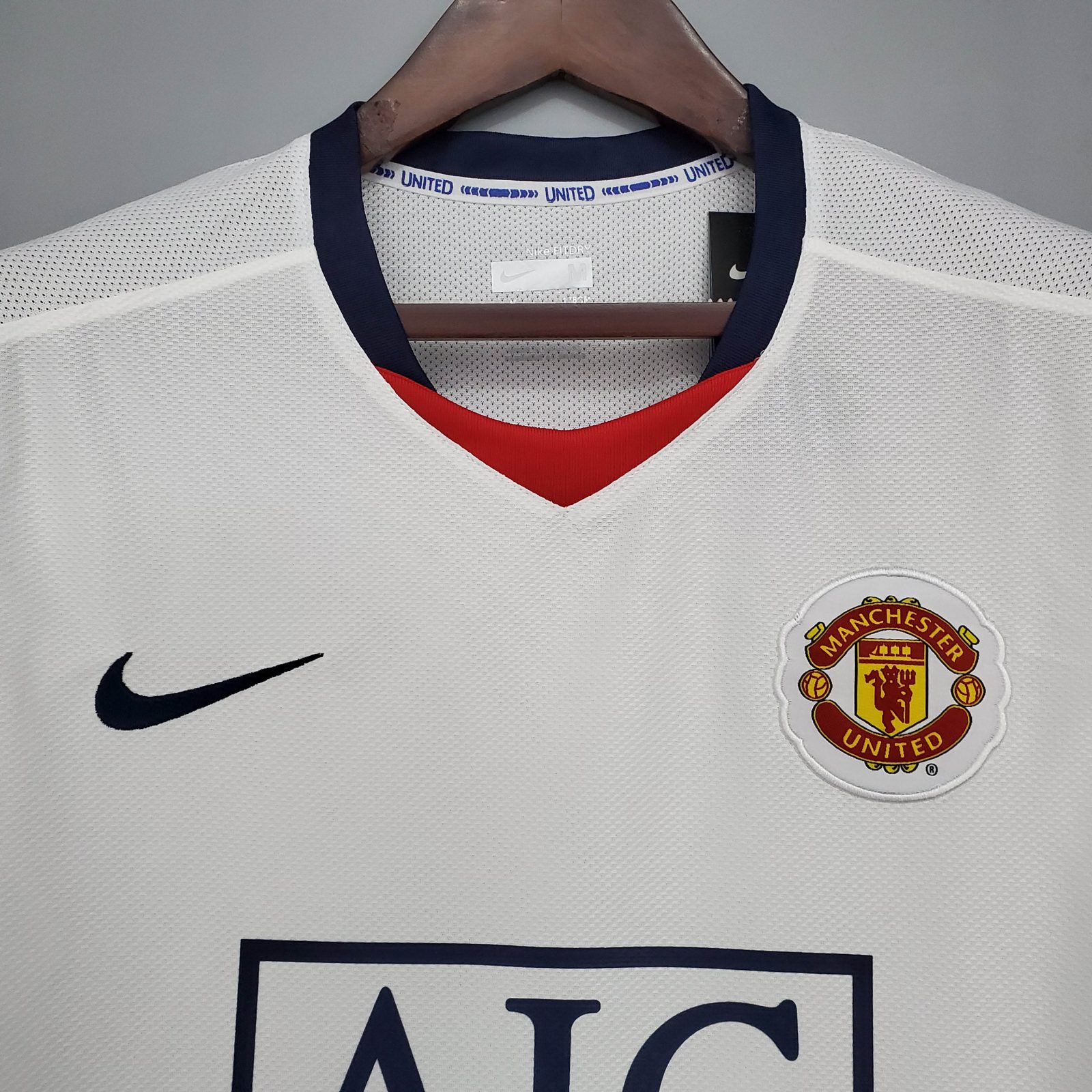 2008/2009 Retrô Manchester United Fora Camisa de futebol Qualidade tailandesa 1:1 - Image 4