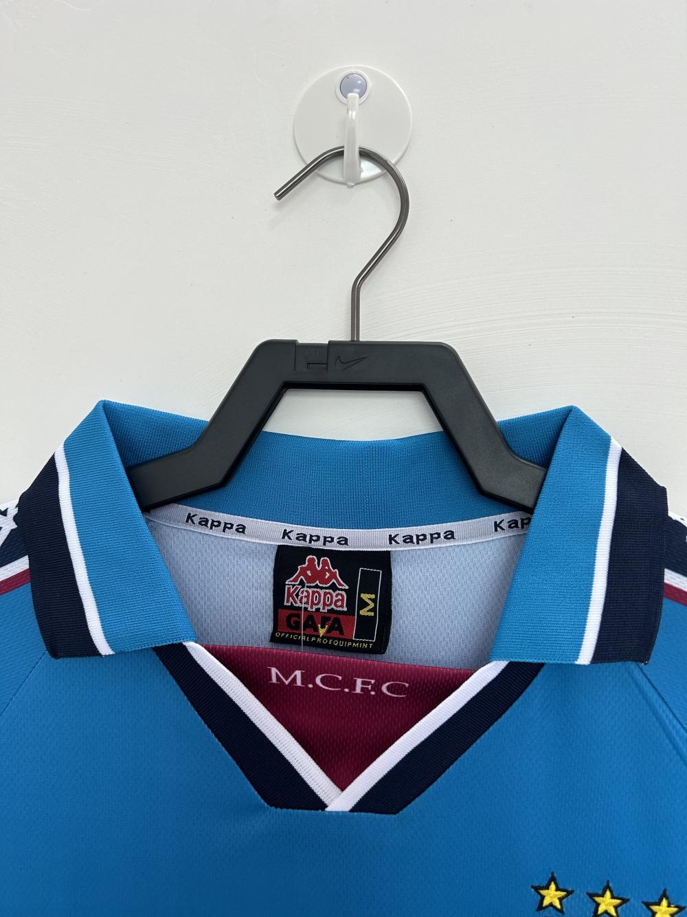 1997-1998 Retro Manchester City Casa Maglia da calcio Qualità thai 1:1 - immagine 3