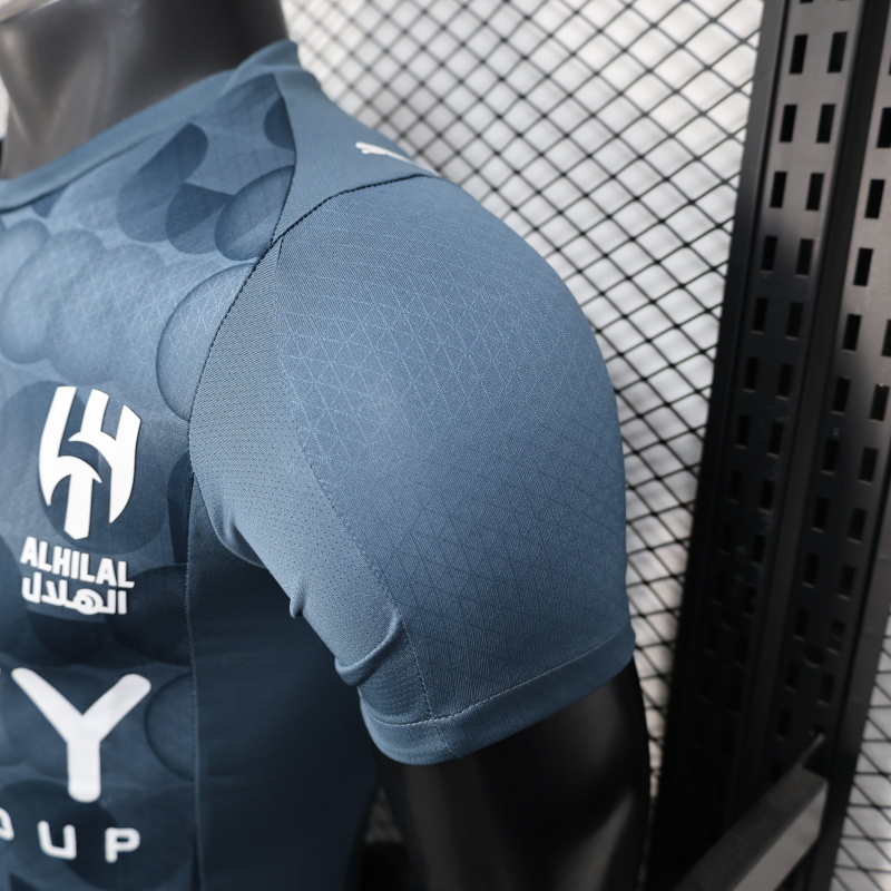 2025/2026 Versión jugador Al-Hilal Saudi Tercera Visitante Camiseta de fútbol Calidad tailandesa 1:1 - Imagen 4