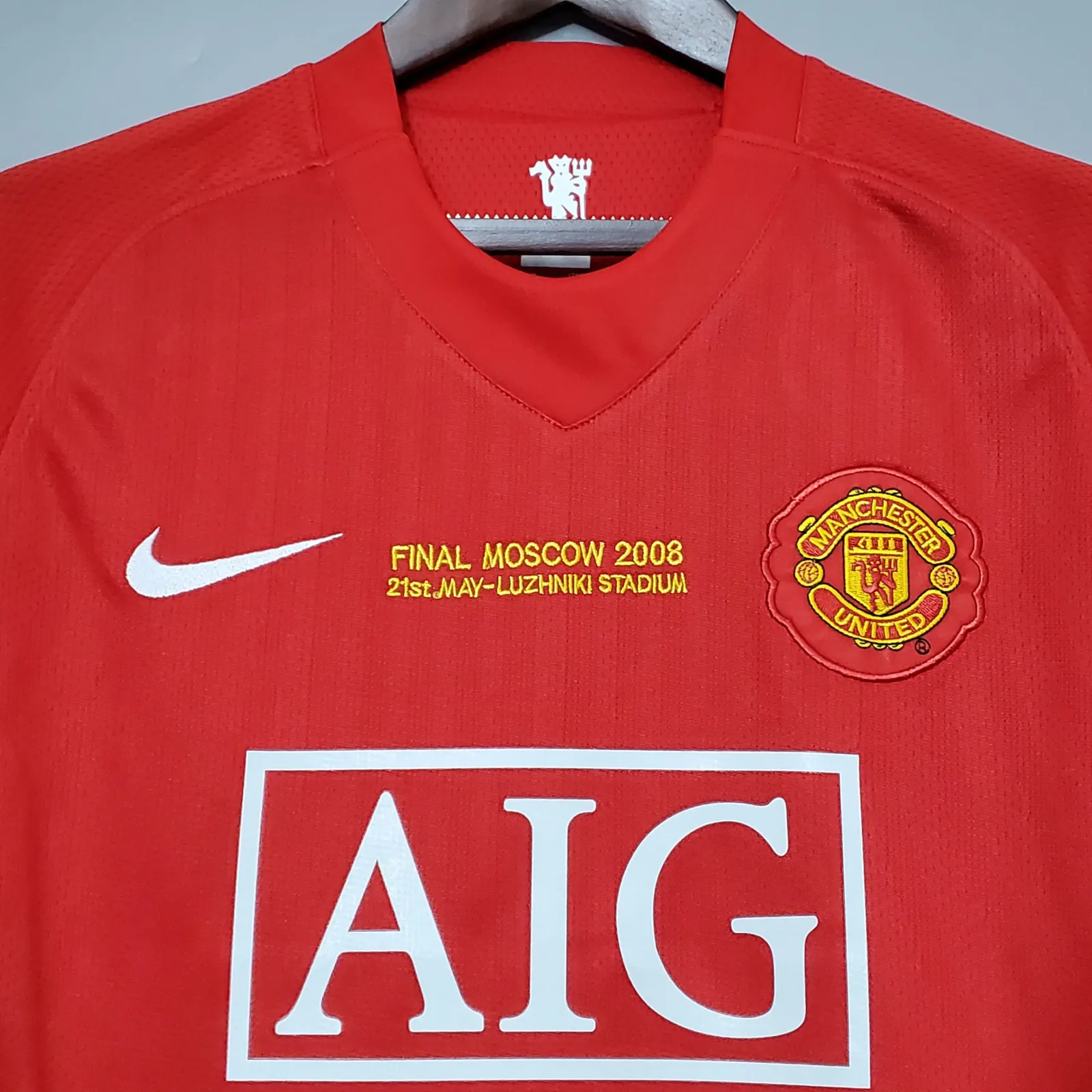 2007/2008 Retro Manchester United Home Champions League Edition Football Shirt 1:1 Thai Quality - Image 4