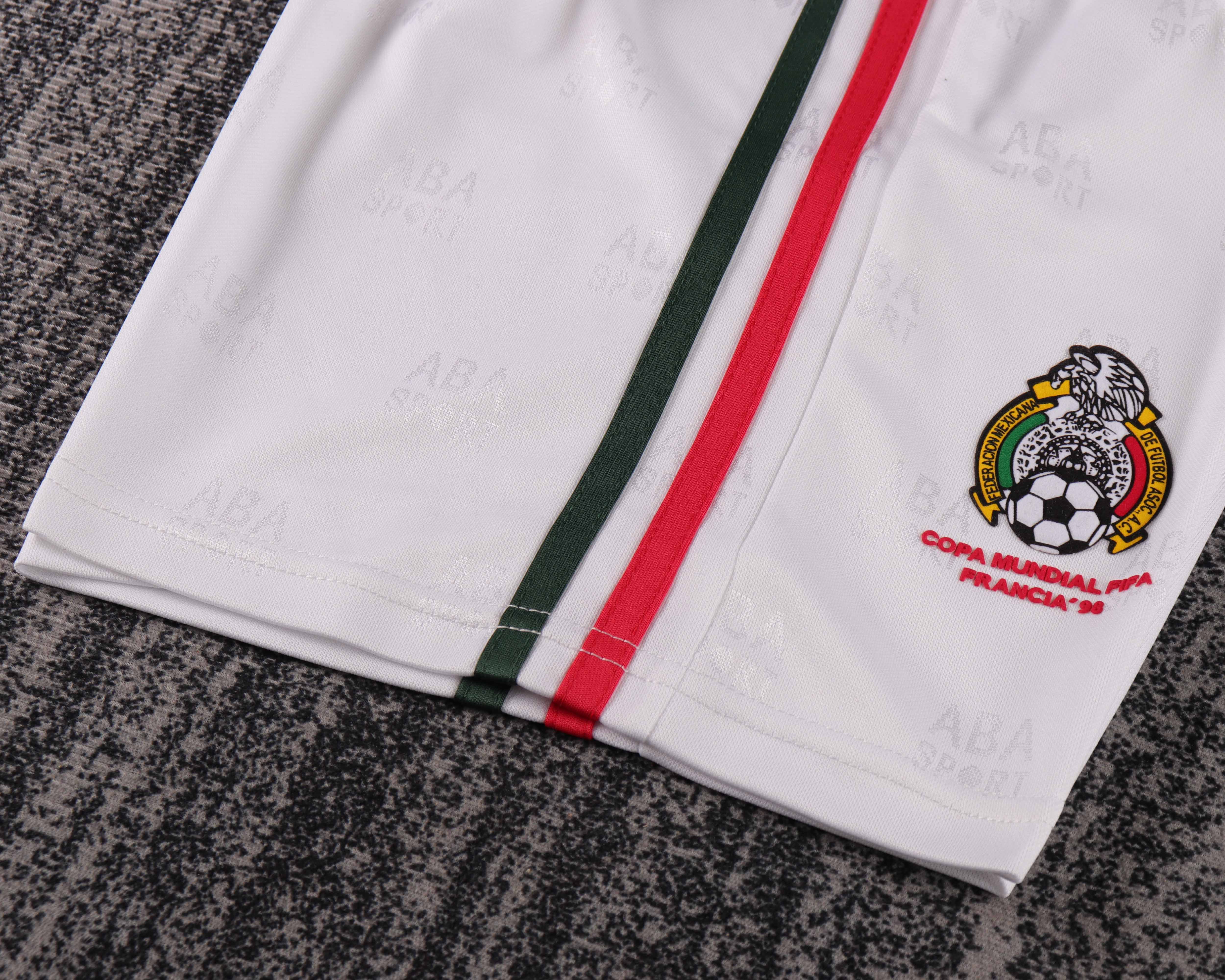 1998 Retro Mexico National Home Football Shirt 1:1 Thai Quality Kids Size - Image 10