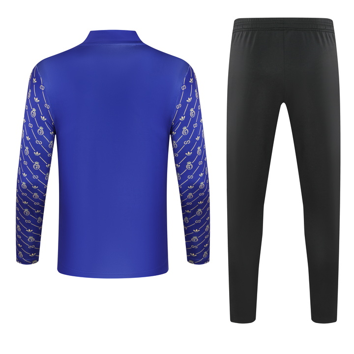 2024/2025 Real Madrid Royal Violet Collaboration model Survêtement demi-zip Maillot de football Qualité thaï 1:1 Ensemble – Image 2