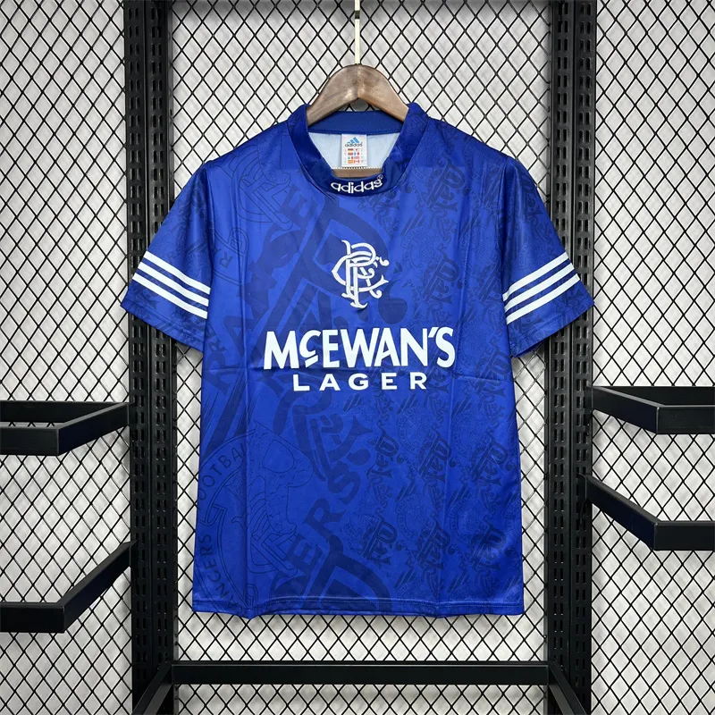 1995/1996 Retro Rangers Domowa Koszulka piłkarska Jakość tajska 1:1