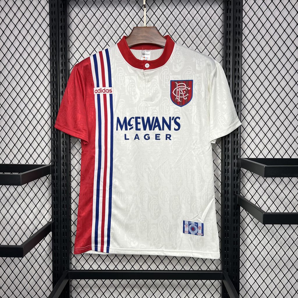 1996/1997 Retrô Rangers Fora Camisa de futebol Qualidade tailandesa 1:1