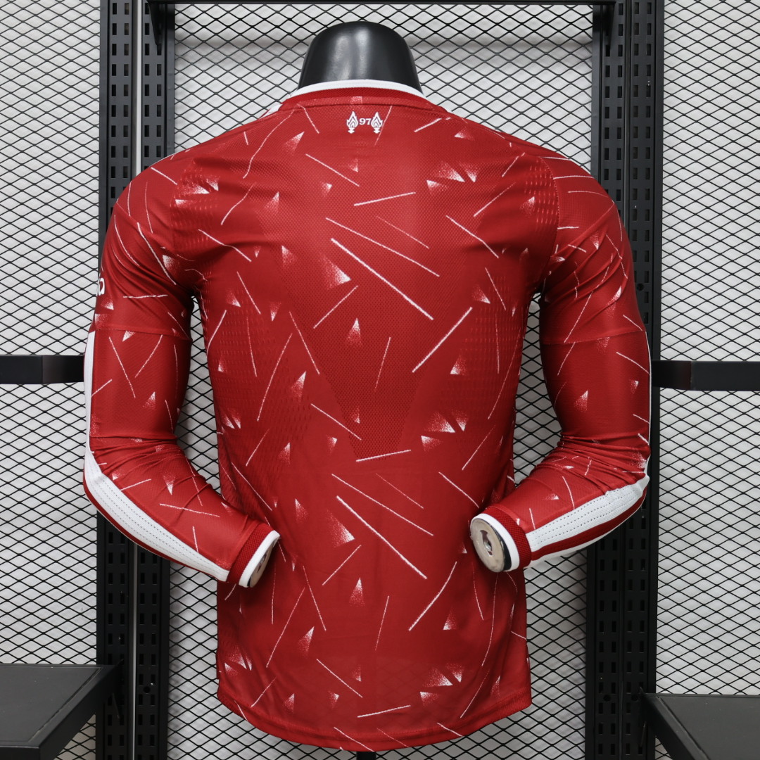 2026/2027 Manga larga Versión jugador Liverpool Local Camiseta de fútbol Calidad tailandesa 1:1 - Imagen 3