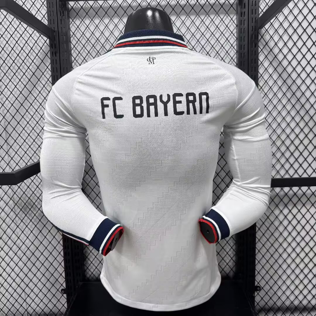2026-2027 Mangas largas Versión jugador Bayern Munich Visitante Camiseta de fútbol Calidad tailandesa 1:1 - Imagen 2