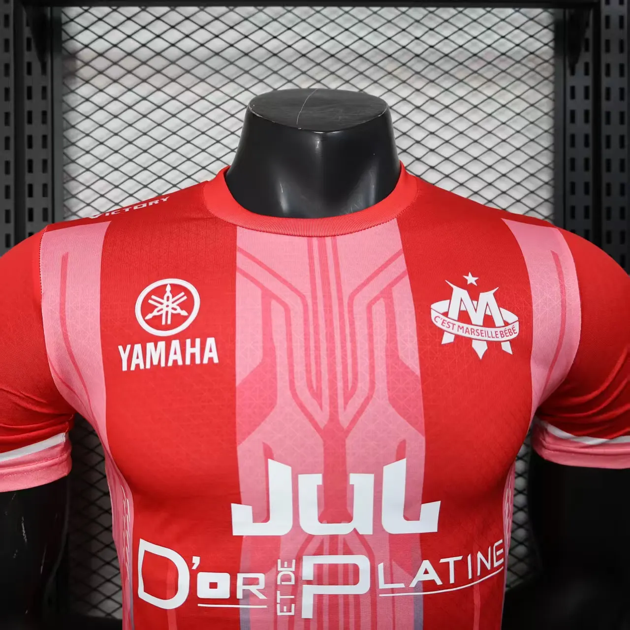 2025/2026 Versione giocatore Olympique de Marseille Edizione speciale Rosso Maglia da calcio Qualità thai 1:1 - immagine 3
