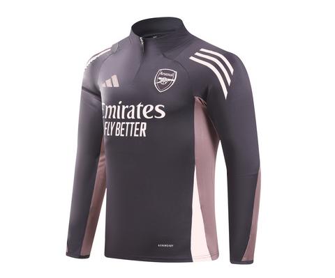 2024/2025 Arsenal Survêtement demi-zip Violet Maillot de football Qualité thaï 1:1 Ensemble – Image 4