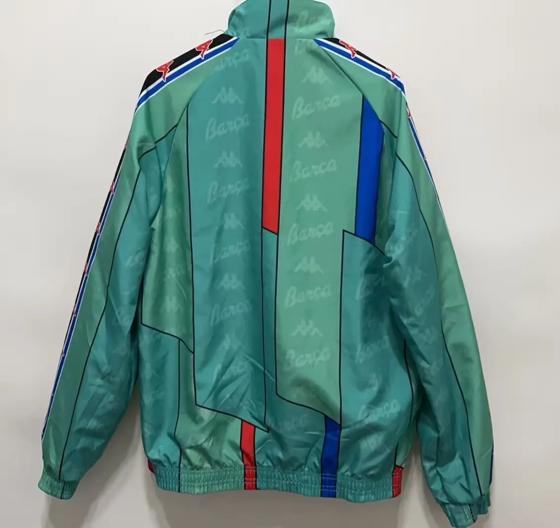 1996/1997 Retro Barcelona Reversible Chaqueta cortavientos Camiseta de fútbol Calidad tailandesa 1:1 - Imagen 9