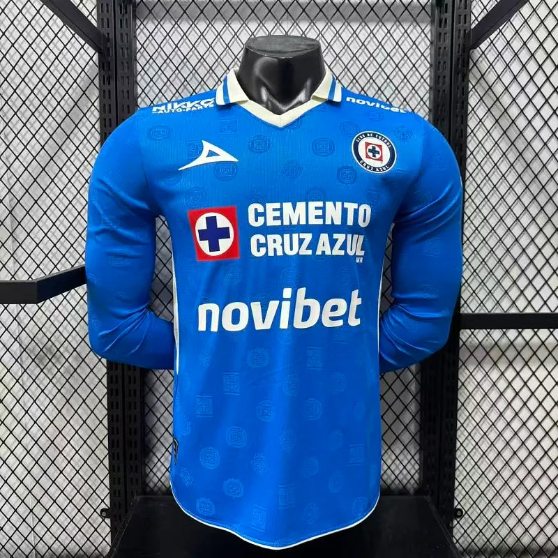 2026/2027 Manica lunga Versione giocatore Cruz Azul Casa Maglia Qualità thai 1:1