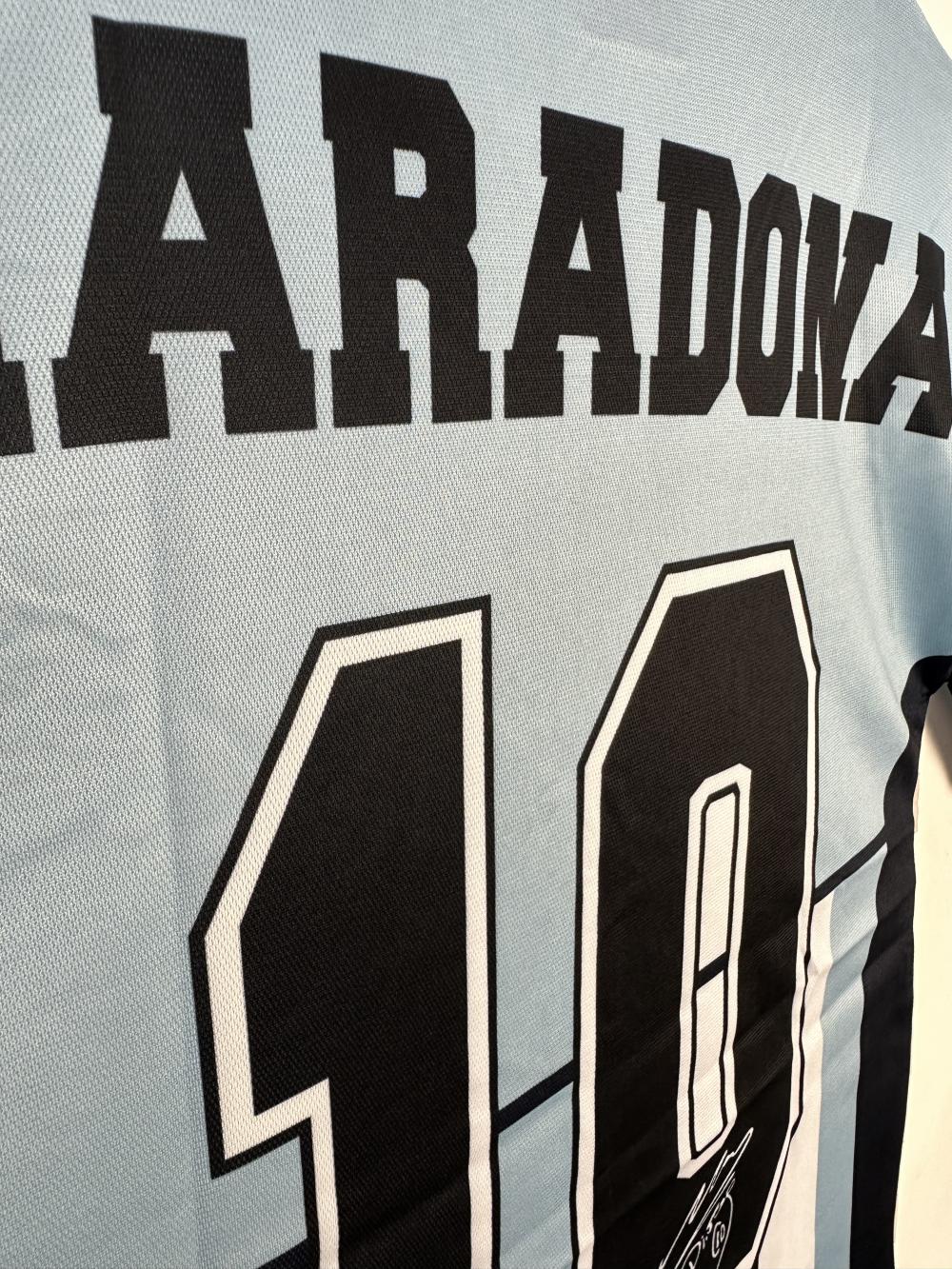2001 复古 阿根廷 国家队 Maradona 纪念 球衣 1:1 泰版品质 - 图片 6