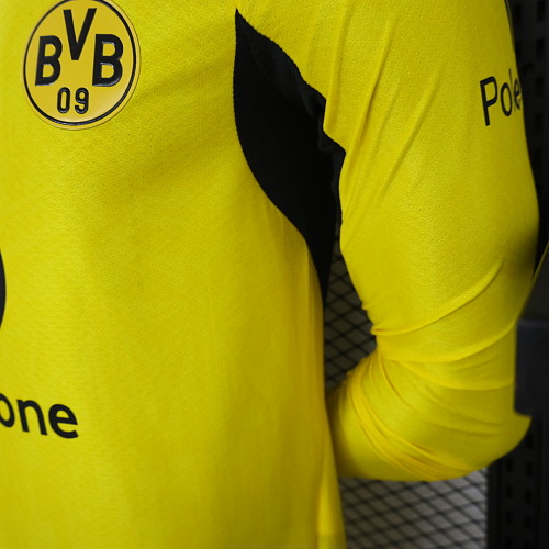2026/2027 Длинный рукав Игровая версия Dortmund Домашняя Футбольная футболка Тайское качество 1:1 — изображение 9