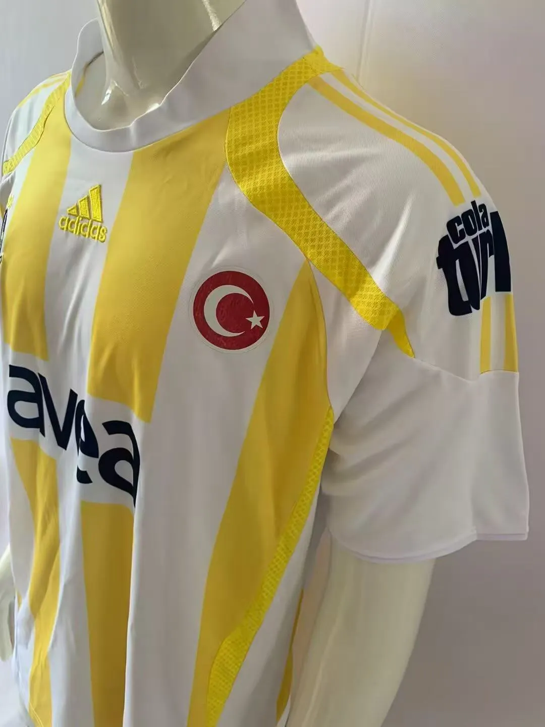 2007/2008 Retro Fenerbahce Auswärts Fußballtrikot 1:1 Thai-Qualität – Bild 4