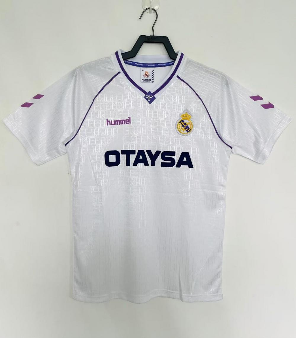 1990/1992 Retro Real Madrid Local Camiseta de fútbol Calidad tailandesa 1:1
