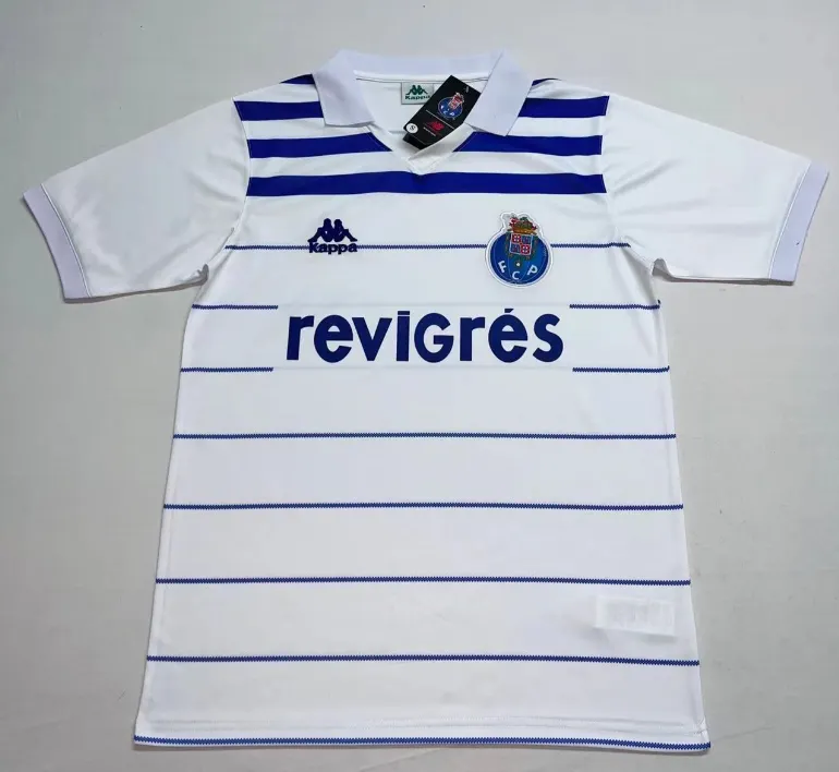 1985/1986 Ретро Porto Гостевая Футбольная футболка Тайское качество 1:1