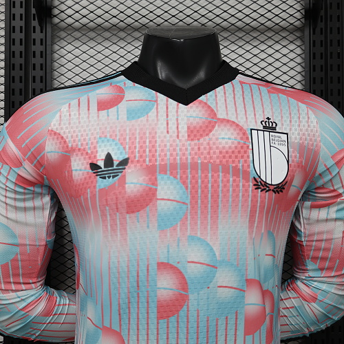 2026 Long Sleeve Player Version Belgium National Team Away Football Shirt 1:1 Thai Quality - Image 3