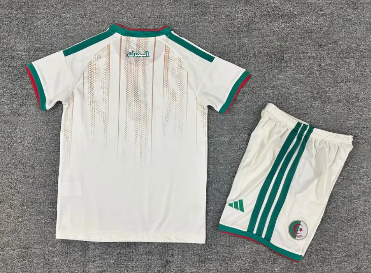 2026 Algerien Nationalmannschaft Heim Fußballtrikot 1:1 Thai-Qualität Kindergröße – Bild 2