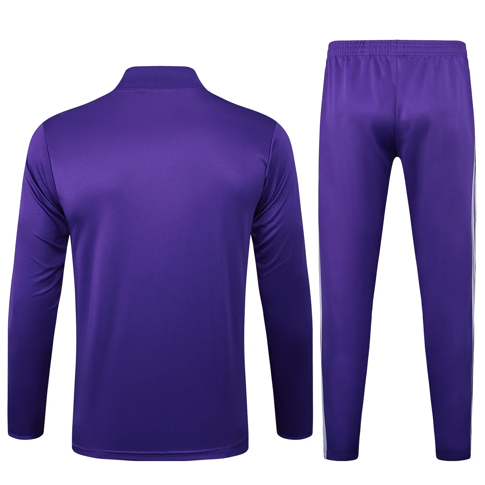 2025/2026 Real Madrid Violet Rétro Édition Survêtement demi-zip Maillot de football Qualité thaï 1:1 Ensemble – Image 2